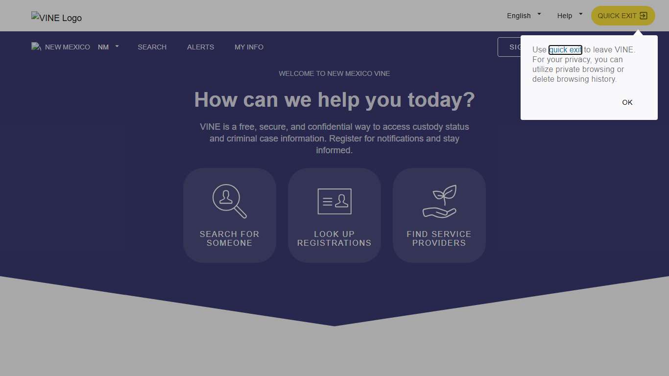 VINELink - New Mexico